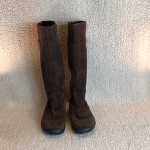 Smartwool suede zipper boot w crepe sole